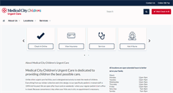 Desktop Screenshot of medicalcityurgentcare.com