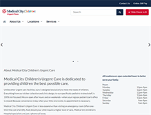 Tablet Screenshot of medicalcityurgentcare.com